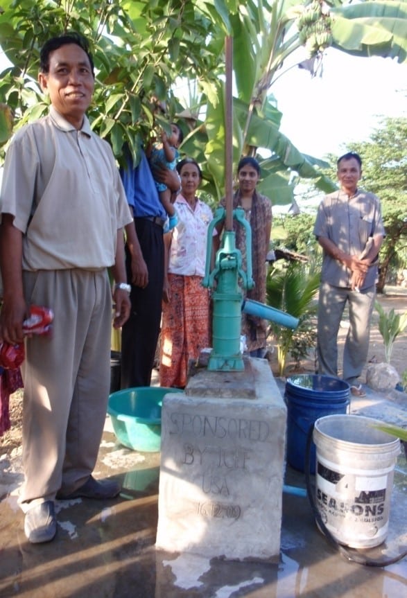 Clean Water Project - families benefiting from clean water